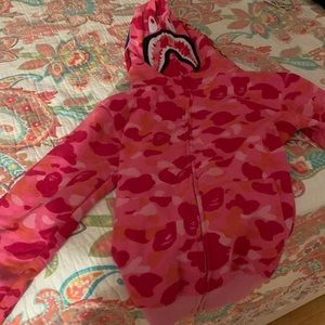 Pink Bape hoodie